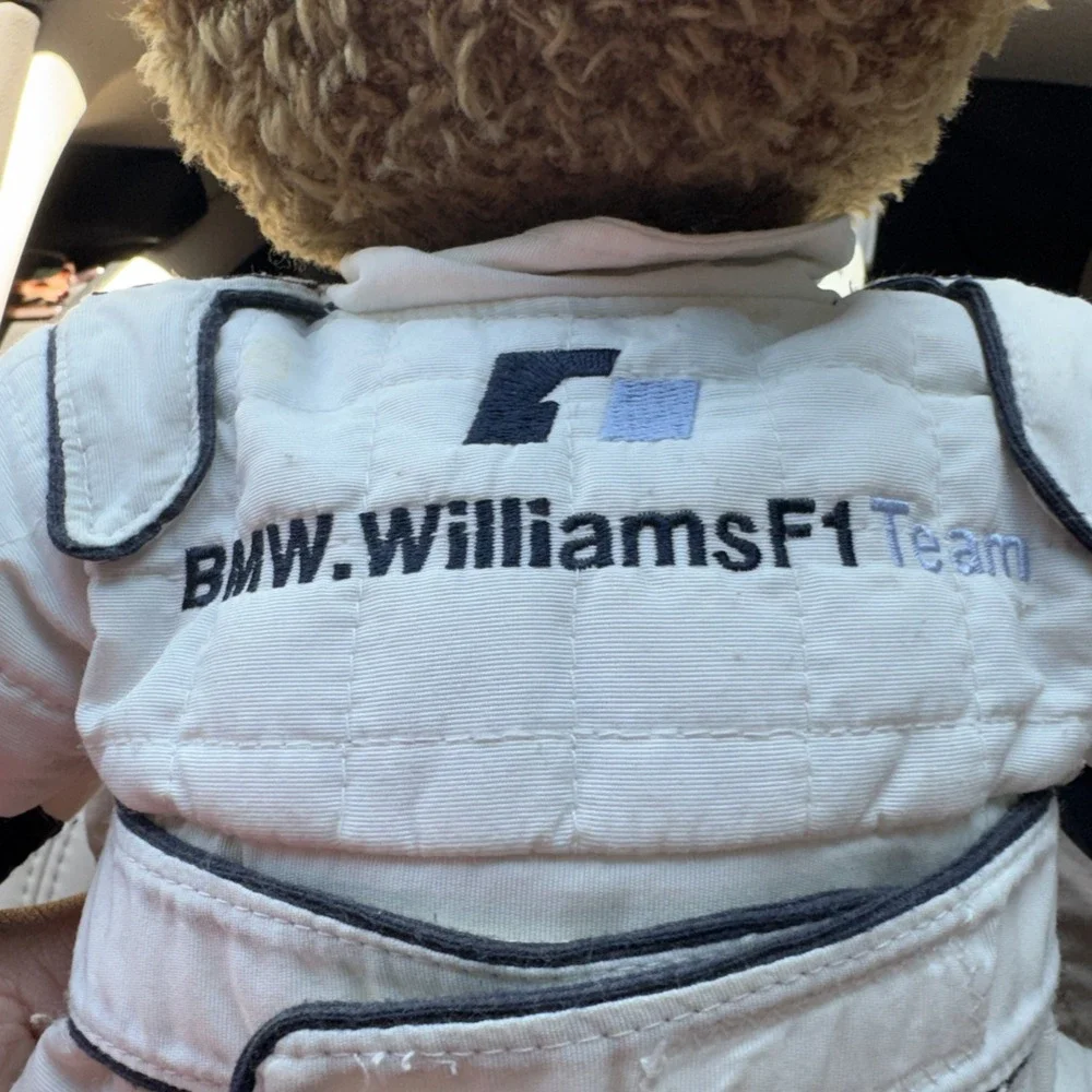 Vintage BMW Williams F1 Team Teddy Bear Compaq Castrol Formula 1 Racing Plush